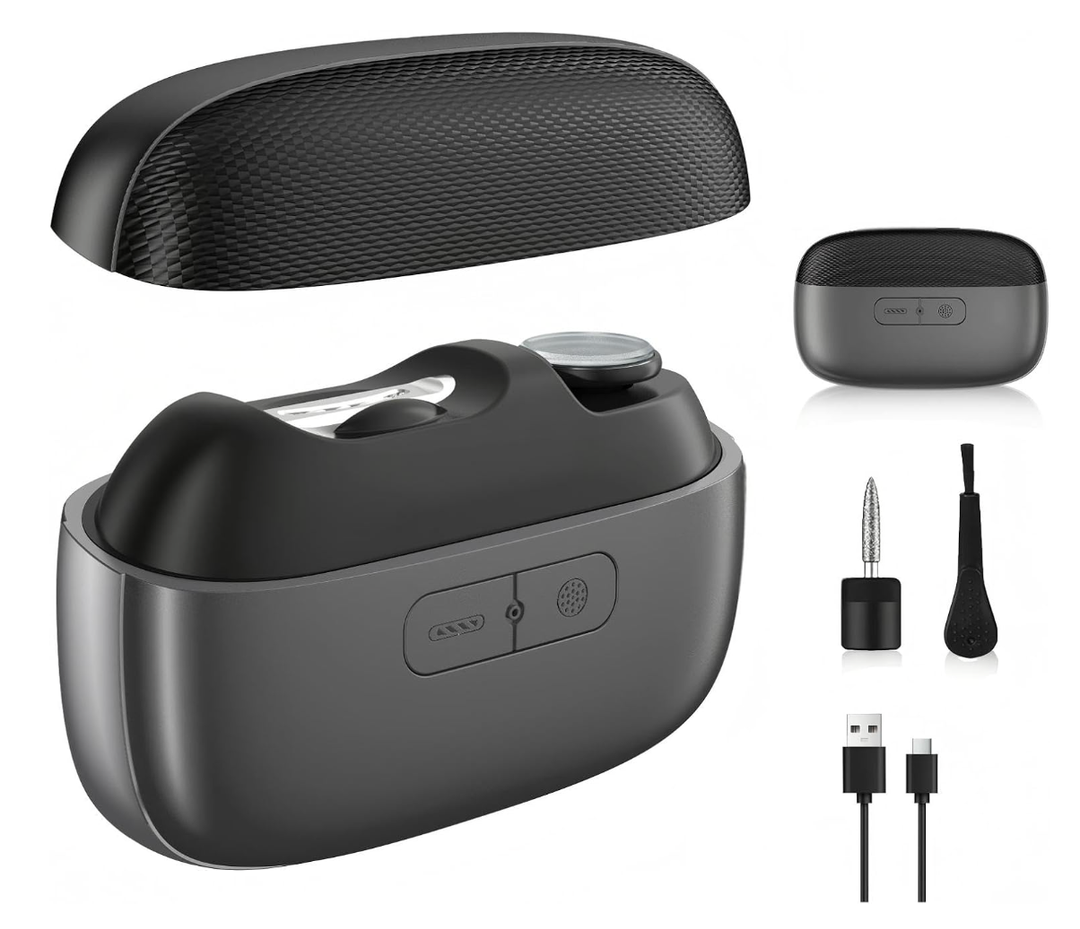 Electric Nail Clipper with LED Light & Nail Storage – Smart Rechargeable Fingernail & Toenail Trimmer for Seniors & Adults, One-Touch Quiet Nail Cutter (2026 Upgraded Version)