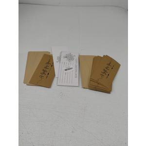 Blank Gift Certificates Kraft Certificate Cards with 48 Pcs Envelopes for Business Salon Restaurants Spa Christmas Birthday