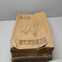 Clean Rinse Baby Bather, Folding Multifunction Portable Washing Infant Lying Bather, in The Sink or in The Bathtub, Washing Newborn Lying Bather for Boy Girl (Grey)