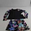 Hurley Womens Two Piece Rash Guard & Swim Shorts, Long Sleeve Swim Shirt, Quick Dry Swimsuits UPF 50+ SPF Sun & UV Protection S