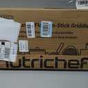 NutriChef Double Burner Griddle | Flat Top Griddle for Stove Top