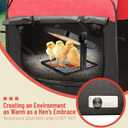 Brooder Box for Chick Starter Kit - 2026 Upgrade Dual Door Chicken Brooder Pen/Playpen/Tent with 10*10 in Brooder Heating Plate,Nesting Pad,Chicks FeederWaterer,Chick Perch Up to 15 Chicks,Duck,Quail