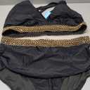 Yonique Womens Plus Size Bikini High Waisted Swimsuits Two Piece Bathing Suits Tummy Control Swimwear Black Weave 22Plus