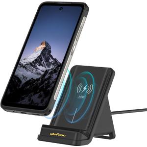 Ulefone WCS01 50W Wireless Charger, 50W Max Fast Wireless Charging Stand, Fast Charge Compatible with Ulefone Armor 23/25/27/28 Series(No AC Adapter)
