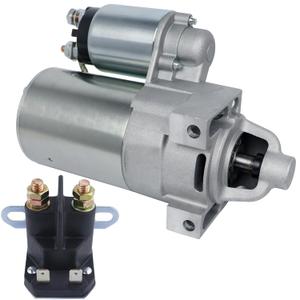 Starter and Relay Replacement for Kohler Engine, for John Deere L130, 2509808 2509809 2509811 41012414