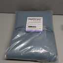 Simplebrand Ava Stone Blue Blackout Curtains for Bedroom 96 Inches Long 2 Panels, Thermal Insulated, Energy Saving Living Room Window Treatment Curtains Blackout Drapes, W50 x L96 Inch, Stone Blue