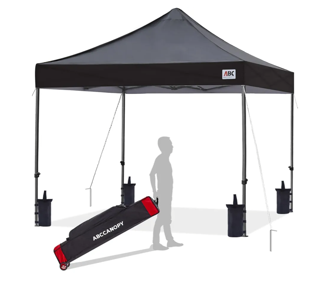 ABCCANOPY Patio Pop Up Canopy Tent 10x10 Commercial-Series (Black)