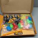 Sand Construction Kit with Big Foldable Sandbox and 2.2lbs Moldable Sensory Play Sand, Truck Toys Including Castle Molds and Other Accessories - 36Psc Set Easter Gifts for Kids 3+