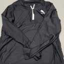 BesserBay Women's UPF 50+ UV Sun Protection Rash Guard Shirt Half Zip Long Sleeve Ruched Tie Side Swim Top Swim Shirt (Large, Black)