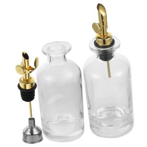 SHERCHPRY Oil Bottle Oil Pourer  Glass Seasoning Bottle Hand-friendly Design, Pack of 1 
