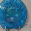 Angol Shiold ROUND Ocean Resin Toilet Seat Soft Close 16.5"