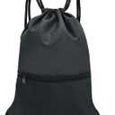 HOLYLUCK Drawstring Backpack Bag Sport Gym Sackpack (Ablack)