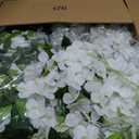 U'Artlines 20Pcs 7.2 Ft/Piece Artificial Wisteria Garland Silk Fake White Wisteria Flowers Hanging Greenery Vines Garlands Rattan for Home Garden Wedding Arch Party Indoor Outdoor Decor