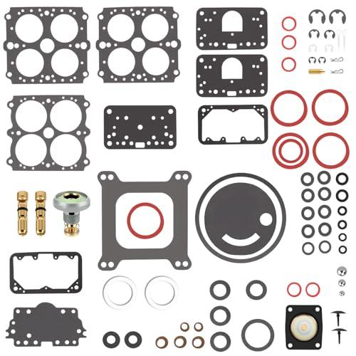 Carburetor Rebuild Kit Vacuum Secondary for Holley 4160 Series Carburetor 600 750 390 850CFM 1850 8007 80457 80508 3310 37-754 37-119 37-720 37-1542, 3-200 Carb Renew Parts Replace 159064 190003