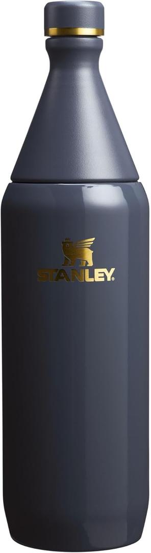 Stanley All Day Slim Bottle 34 oz | Twist off Lid with Leakproof Seal | Slim Design for Travel and Gym | Insulated Stainless Steel Water Bottle | BPA-Free | Twilight Gloss