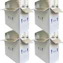 Insulated Cold Shipping Boxes with Liners, 4 Pack 26'' x 11'' x 19'', for Perishable Frozen Food, White (TB261119L-4)