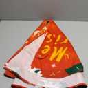 48 Inch Christmas Tree Skirt, Vintage Santa Snowflake Red Tree Skirt for Indoor Outdoor Home Winter Merry Xmas Holiday Party Decorations