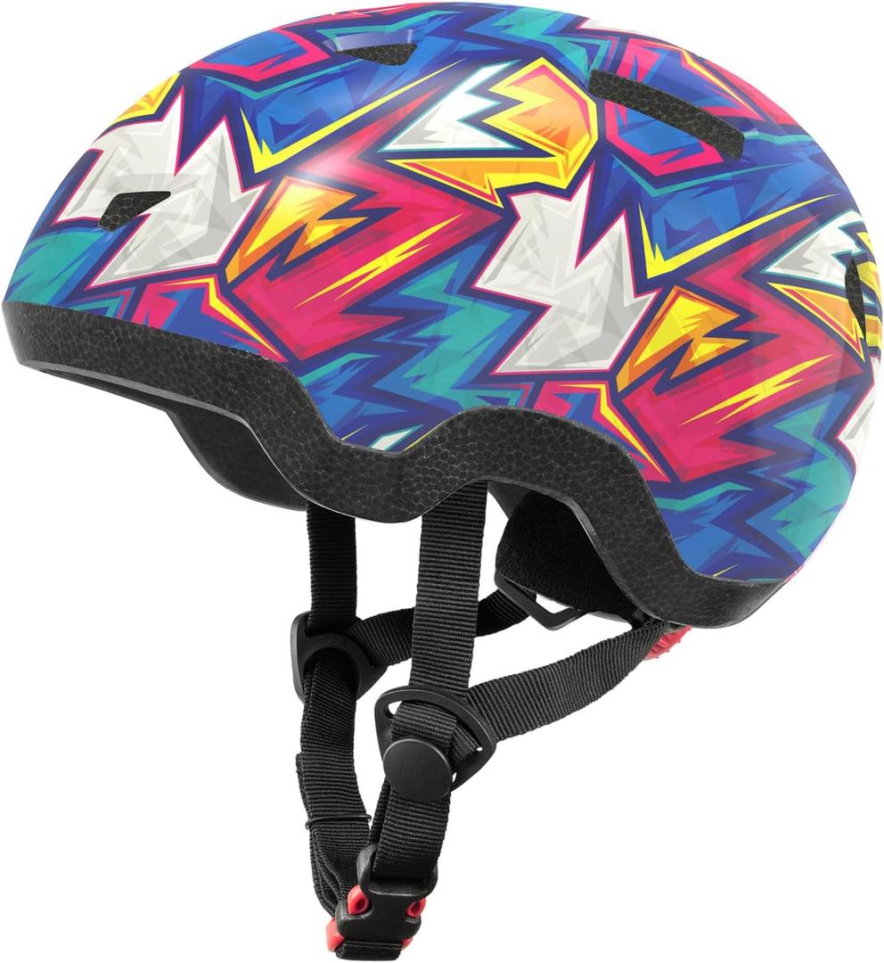 Toddler Bike Helmet,Adjustable Kids Helmets from Infant/Toddler/Baby to Children Girls and Boys, Age 0-2/1-2 Years Old (Cyberpunk, XS)