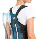 NEENCA Medical Posture Corrector Back Brace for Women & Men, Fully Adjustable Back Support, Shoulder Straightener for Upper and Lower Back Pain Relief - Scoliosis, Hunchback, Thoracic, Spine Corrector (Medium, Black-Single)
