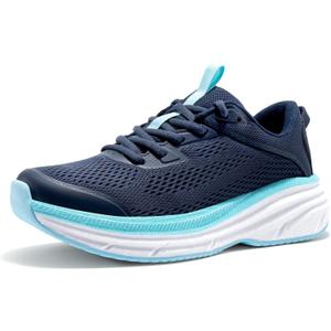 NORTIV 8 Women's Running Walking Tennis Shoes FlexLife Comfortable Cushioning Non-Slip Breathable Athletic Gym Workout Cross Trainer Jogging Sneakers 8.5 (Navy)