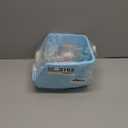 PINVNBY Rabbit Litter Box for Cage Bunny Corner Litter Bedding Box Small Animal Litter Pan Hanging Pet Bowls Cage Potty Trainer Pet Toilet for Rabbit Bunny Guinea Pigs Small Animals (11.02 x 11.02 x 6.3 inches)