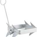 DorBuphan Boat Anchor 19 LBS, Hot-Dipped Galvanized Folding Box Anchor, Boat Slide Cube Anchor Suitable for Boats 20' - 30'