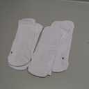 Hylaea Athletic Running Socks Cushion Padded Moisture Wicking Low Cut (White, XL)