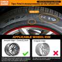 Wheel Rim Protector Set of 4, 19 Inch Alloy Rim Guards for Car Rims Compatible with Tesla Model Y 3 Honda CRV Toyota Camry Ford Mustang Mach-E Nissan Hyundai Audi A4 A6 Mazda CX-90 Lexus RX