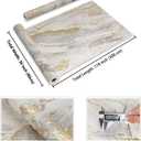 CRE8TIVE Wide 36"x118" Matte Liquid Beige Gold Marble Wallpaper Peel and Stick Marble Contact Paper for Walls Cabinet Vinyl Wrap Waterproof Adhesive Renter Friendly Wallpaper for Kitchen Living Room