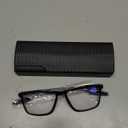 Full Frame Photochromic Multifocus Reading Glasses Blue Light Blocking Transition Computer Readers Sunglasses (3.0, Black)