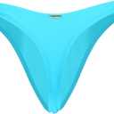RELLECIGA Women's Sky Blue Tie-Side Thong Bikini Bottom Size X-Small