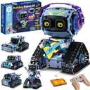 Sillbird Robot Building Kit with Remote Control STEM Gifts for Kids Boys Ages 8-12, Coding Robotic Technic Creative Toys for Birthday - Build 5in1 Model with 469 Pieces