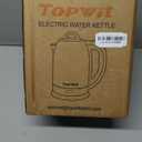 Topwit 2.5L Large Electric Kettle, BPA Free Stainless Steel Water Boiler & Heater, Fast Boil Electric Tea Kettle, Hot Water Kettle Electric with Auto Shut-Off & Boil-Dry Protection for Family