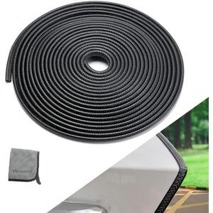 Winunite 32.8Ft(10M) Car Door Edge Guards Black, Fits Most Vehicles, No Glue Required, Fade-Resistant, U-Shaped Automotive Trim Car Door Edge Protector for Trucks SUV Sedans