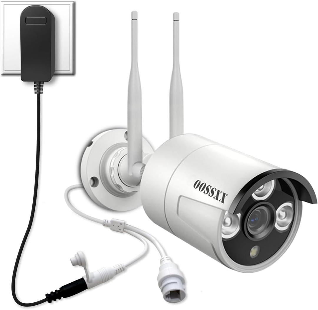 OOSSXX (3.0MP Wireless Extend Camera with Audio) Just Wireless Extend Camera Wireless Security System(3.0MP/5.0MP System) IP67 Waterproof WiFi Camera, Wireless Surveillance Camera