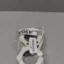 2 Olympic Barbell Clamps - Solid ABS Locking Barbell Collars with Quick Release - for Professional Training Strong Lifts and Olympic Training- Set of 2 (White)