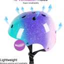 Kids Bike Helmet for 3-5-8-14 Years Kids Girls Boys Youth Bicycle Helmet for Scooter Balance Bike Roller Skating Skateboard Helmet (Greenpurplepink, Medium)