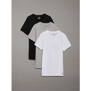 Calvin Klein Boys Short Sleeve Cotton Crew Neck T-Shirt 3-Pack, Size: M