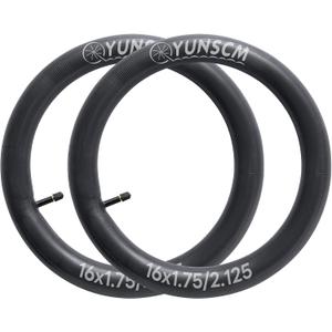 YunSCM 16''x1.75/ 2.125 Premium Inner Tubes Replacement for 16x1.75-2.125 Bicycle Tube/ BoB Revolution Strollers SE/ Pro/ Flex/ SU/ Strides Series/ Ironman Strollers Perfect Bob Stroller Tire Tube