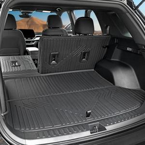 Cargo Mat with Backrest Mat for 2025-2026 Chevy Equinox(Only Gas)/GMC Terrain, All Weather TPE Trunk Cargo Mat Car Accessories for Chevrolet Equinox