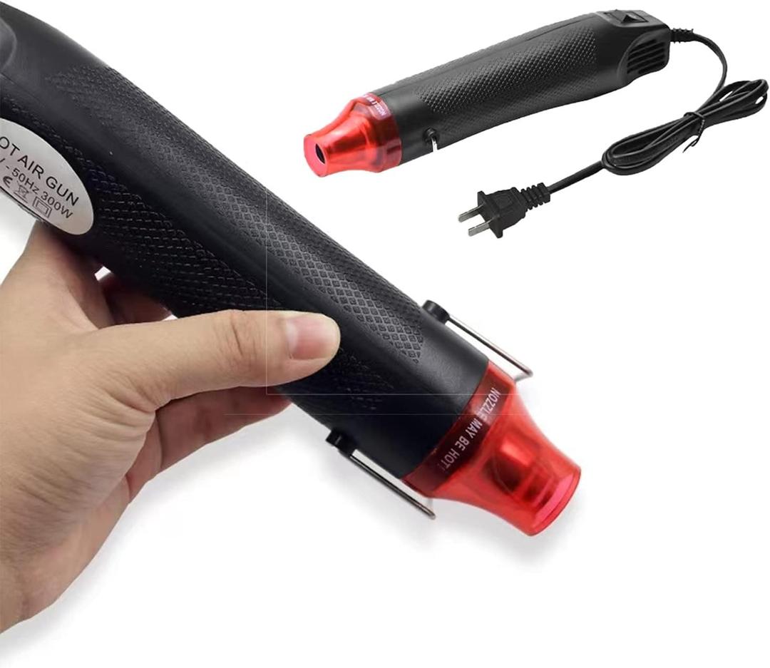 Mini Heat Gun 300W Handheld Heat Gun Dual-Temperature 392 & 662 Hot Air Gun Electric Heating Tools for Removing Epoxy Cup Painting Resin Air Bubbles, Drying Crafts & Shrink Wrap Paint