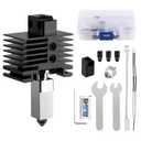 X1,X1C Hardened Steel Hotend Kit for Bamboo Lab X1 Carbon 3D Printer, Heating Block Replacement,High Speed, High Temp Extruder Hot End, with 0.2,0.4,0.6,0.8mm Nozzle, Thermistor, Ceramic Heater