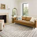 Loloi Rifle Paper Co. Eden Collection EDE-03 Lattice Ivory 7'-6" x 9'-6" Area Rug feat. CloudPile