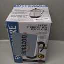 Farberware Electric Coffee Percolator, Stainless Steel Basket, Automatic Keep Warm, No-Drip Spout, 8 Cup