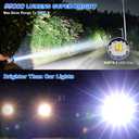 Cinlinso Rechargeable LED Flashlights High Lumens, 99,000 Lumens Super Bright Flash Light with 7 Modes, Powerful Handheld Waterproof Flashlights for Home Emergencies, IPX6 Waterproof