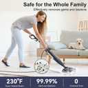 DEVOAC VM6 Scrubbing Steam Mop with Rotating Mop Pads, 10 in 1 Steam Mop, Lightweight Spin Mop & 3 Steam Modes for Hard Floor Laminate Marble Floors (Ink)