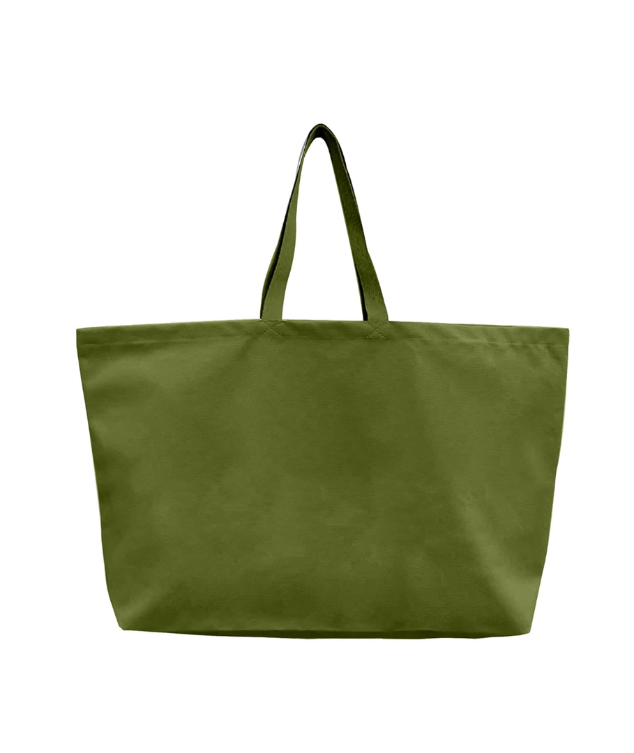 Large Canvas Tote Bag-Extra Big Shopping Beach Totes Bags Reusable Largest Grocery Plain Solid Bag 28"x8"x16"