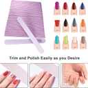 50 Pcs Nail File, Emery Board Nail Files for Acrylic Nails and Natural Nails, 100/180 Grit Double Sided Fingernail File Gel Nail Professional Reusable Washable Manicure Pedicure Kit Set Gray