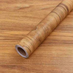 COSNIGHT Wood Grain Contact Paper Peel and Stick Wallpaper Self Adhesive Wall Paper for Countertop Drawer Shelf Liner Cabinet Easy to Clean 15.7In x 118In (Brown)