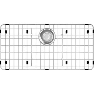 27.5 x 13.5 Sink Grid, Stainless Steel Sink Protectors for Kitchen Sink, Sink Bottom Grid, Rear Drain with Corner Radius, Sink Grids for Kitchen Sink, Sink Grid for Bottom of Sink